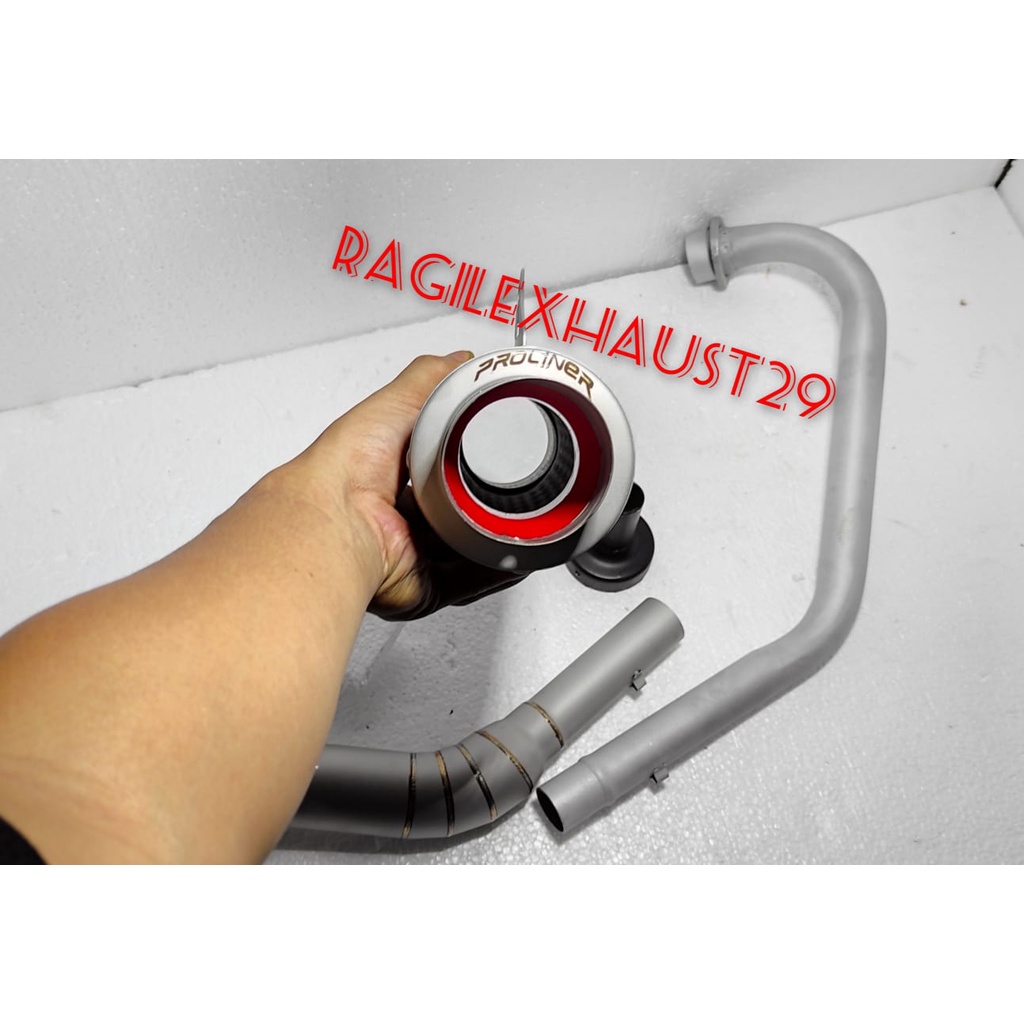Knalpot racing pro liner tr 1 short Vixion satria Fu  GSX Tiger verza thander R15 CBR cb Megapro ninja xraber cbr150 r CBR thailand-4