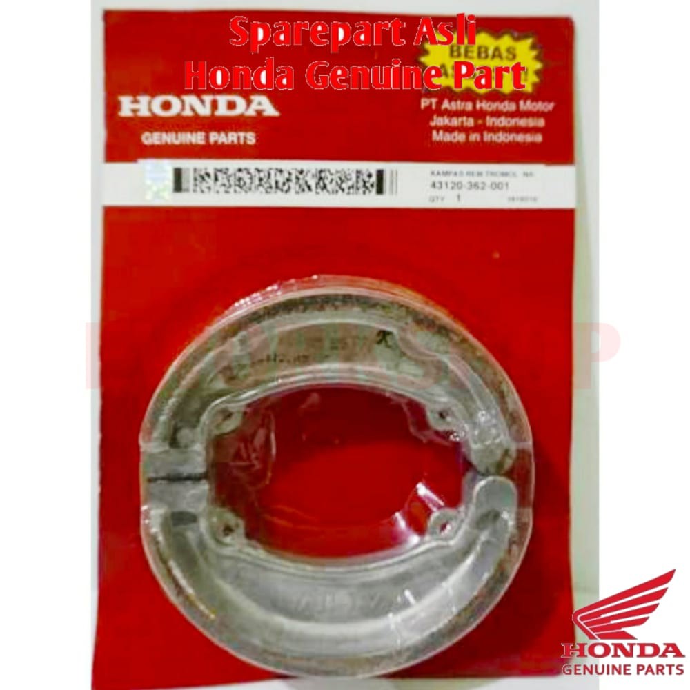 Kampas Rem Belakang - GL PRO MEGA PRO TIGER Asli Honda 43120362001