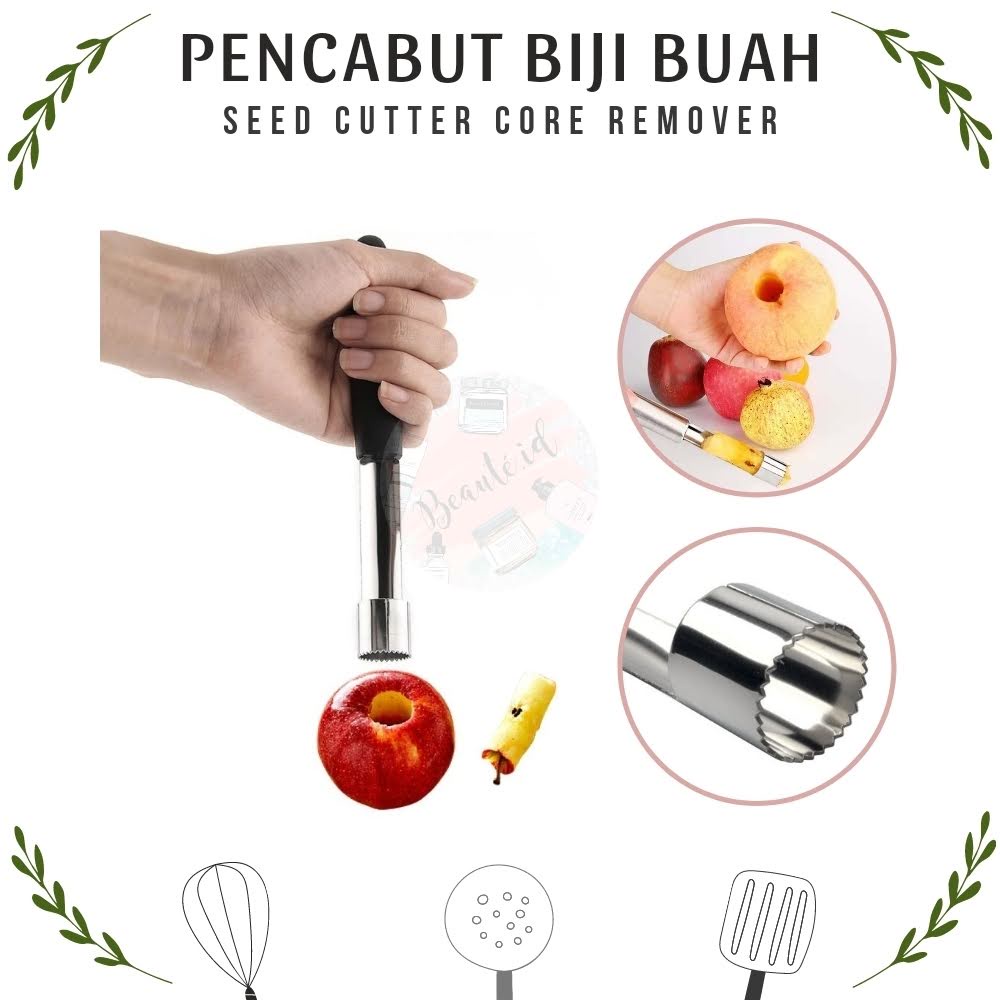 Alat Pencabut / Pembolong / Penjebol / Pemotong Inti Biji Buah Apel Pir Pear Seed Cutter Core Remover Stainless Steel - diameter 2 cm