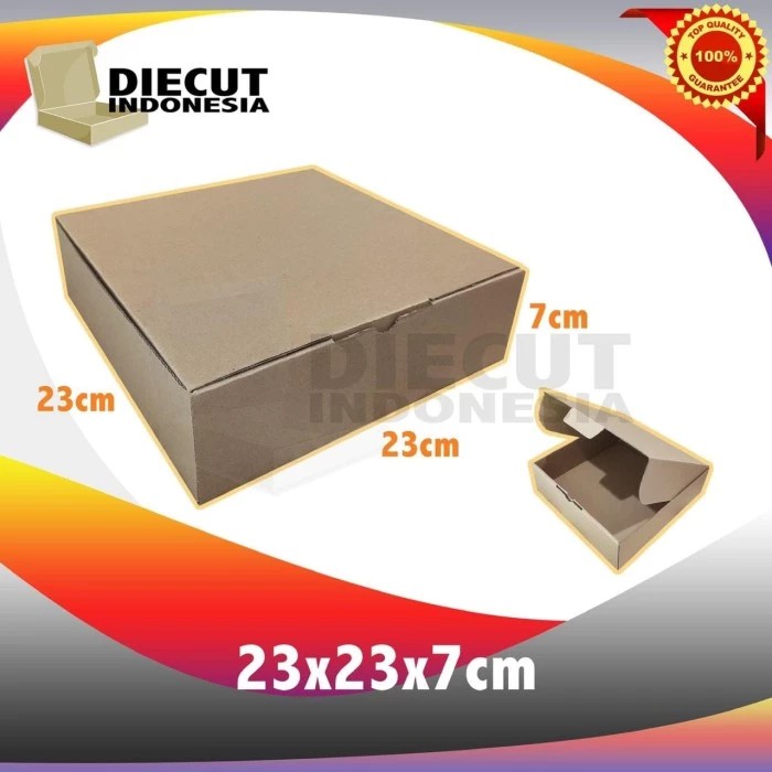 

kardus box pizza karton diecut uk 23x23x7