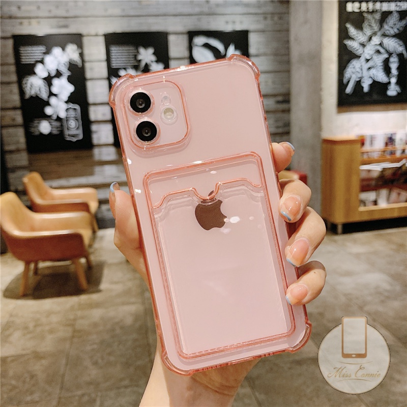 Casing Iphone 11 12 Pro Max Xr Xs Max 8 7 6 6s Plus 11pro Max Shockproof Dengan Slot Kartu Kredit