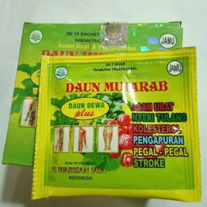 

jamu DAUN MUJARAB ecer