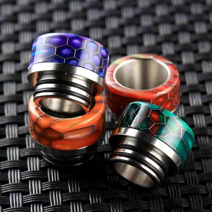 DRIP TIP 810 SNAKE SKIN RESIN Driptip Snake Stainless Steel Vape