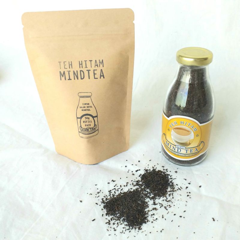 

Teh Hitam MINDTEA botol 100 gram + Refill pack 50 gram
