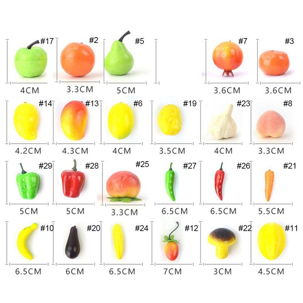Agustina Artificial Fruits Banana Pepper Lemon Pear Hiasan Dekorasi Rumah Meriah Perlengkapan Model Kerajinan Buah Palsu