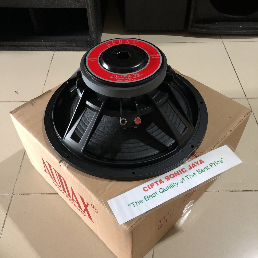 (peti kayu) speaker 15 inch audax AX15330 m8 mid low AX 15330 m8