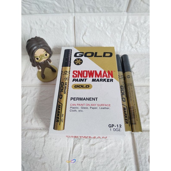 

1 buah!! Spidol permanen snowman besar/snowman paint marker/spidol permanen snowman