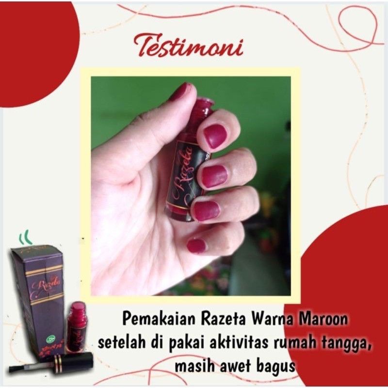 Razeta kutek Muslimah / Henna Razeta / Kutek kuku Razeta