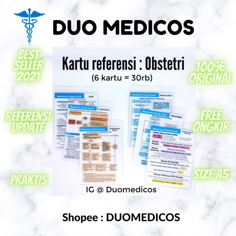 Medical Reference Card (Obstetri) / Kartu Obstetri / Obstetri Card / Nametag Obstetri