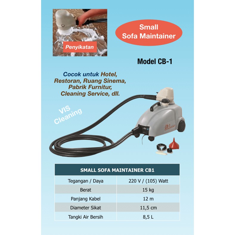 Paket Pembersih Sofa &amp; Spring Bed (Sofa Maintainer + Vacuum Extractor)