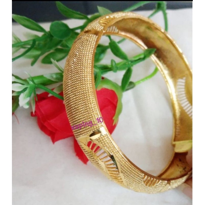 GELANG DUBAI GOLD LAPIS EMAS 24 K