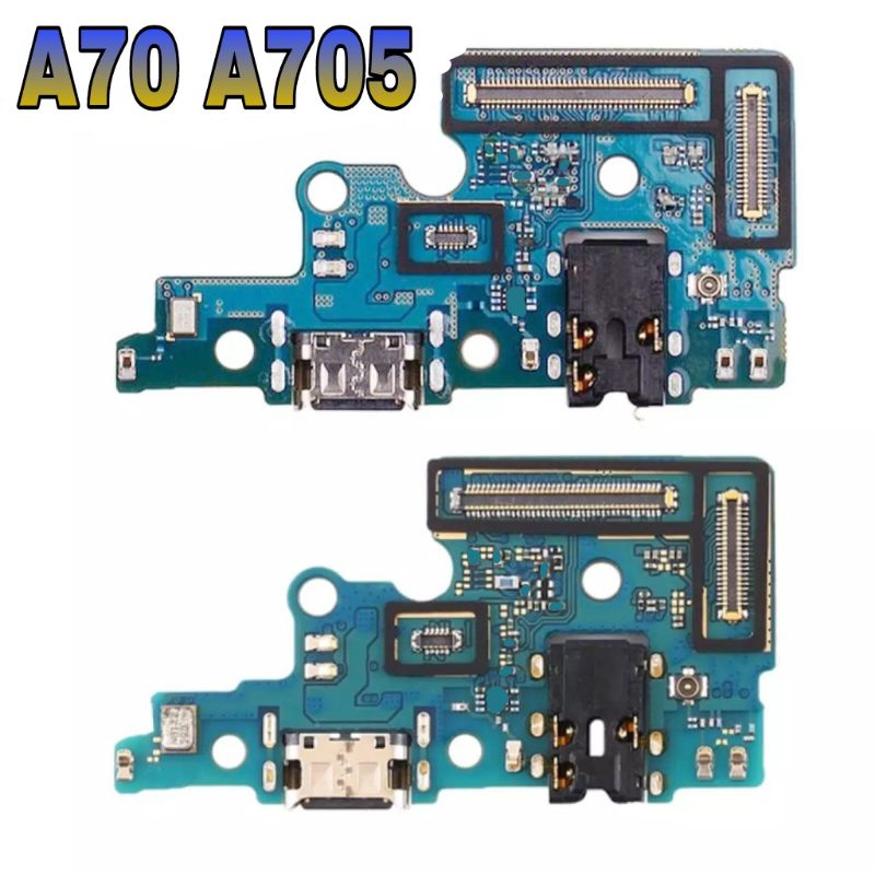 Papan Conektor Charger Samsung A70 - A705F 2019 + Con Tc + Con Hf + Mic connektor konektor konnektor