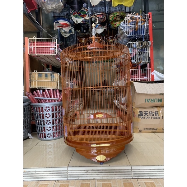 SANGKAR KANDANG KACER BULAT BNR PVC REBORN DIM 52 CM