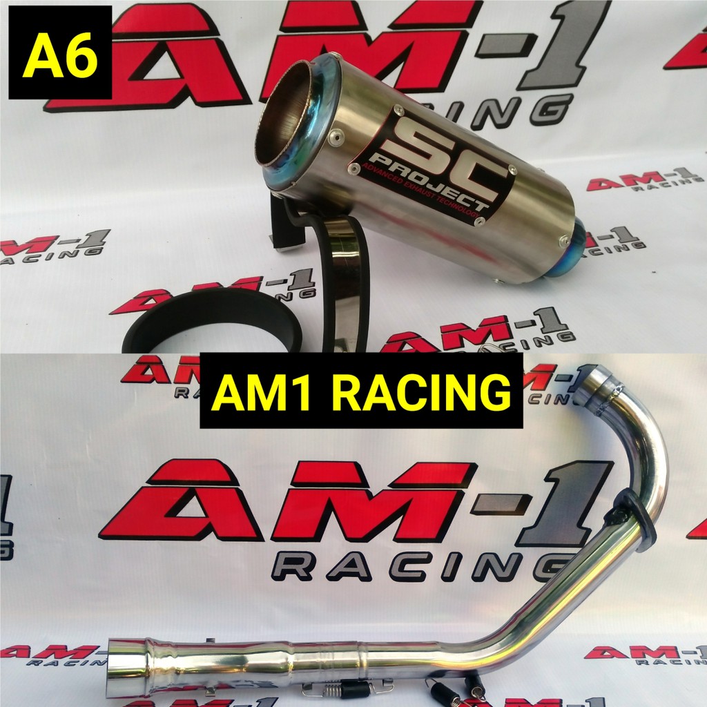 Knalpot Kolong Underbelly Sc Project Biru New Cb 150 R Cb150r Cb150 Se Old kolong underbelly