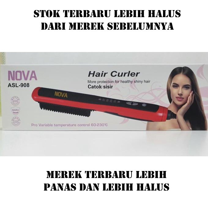 Catok Sisir ASL908 Kualitas Salon NEW Fast Hair Straightener NOVA