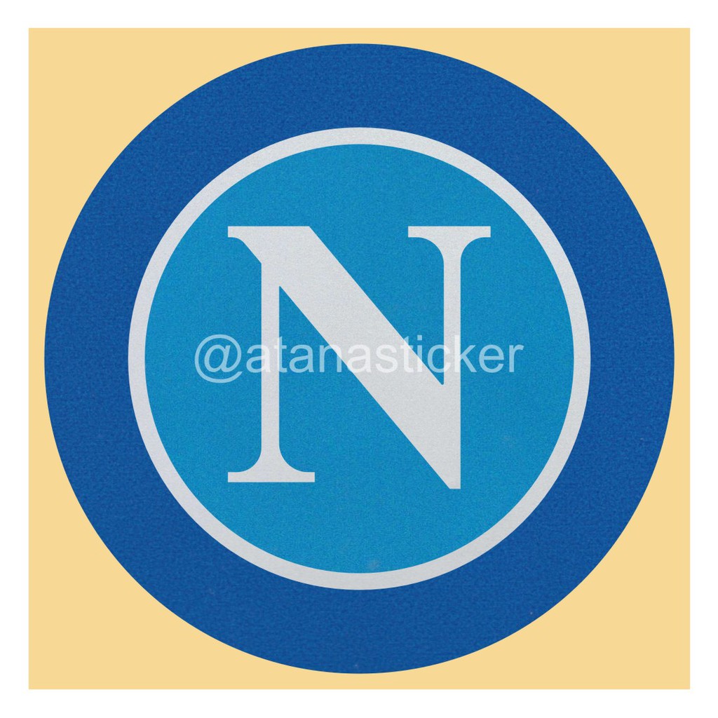 Sticker Cutting Logo SSC Napoli 8,5x8,5cm