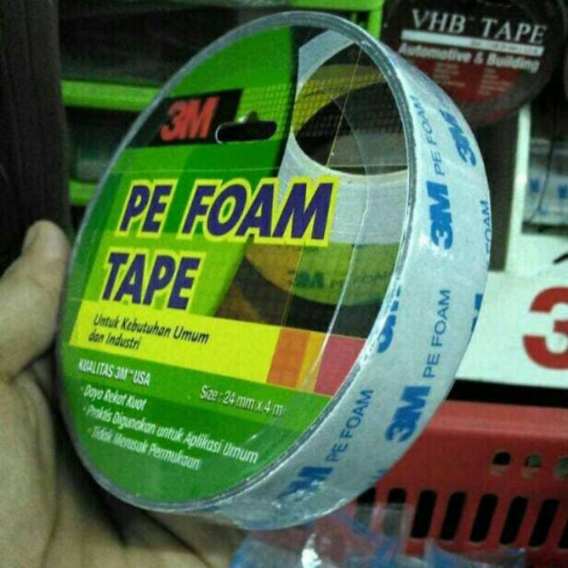 Perekat 3M/ double tape/ lem serba guna ukuran 24m panjang 4.5