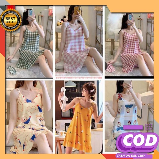 Lingeri Lingerie Set Dress Baju Gaun G String Tidur Dinas Istri Malam  Daster Bra + Cup  New