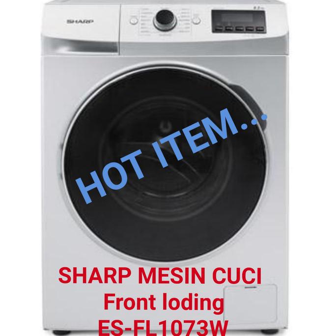 Mesin cuci sharp front loading ES-FL1073W