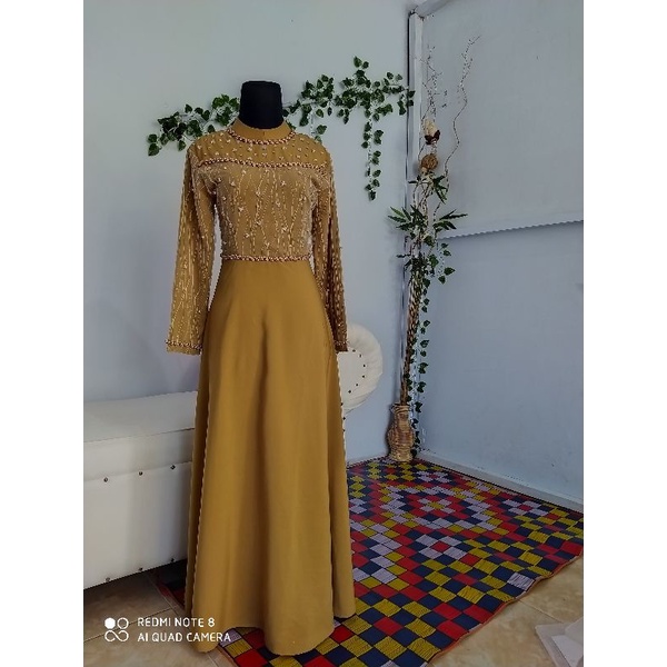 gamis kondangan simple