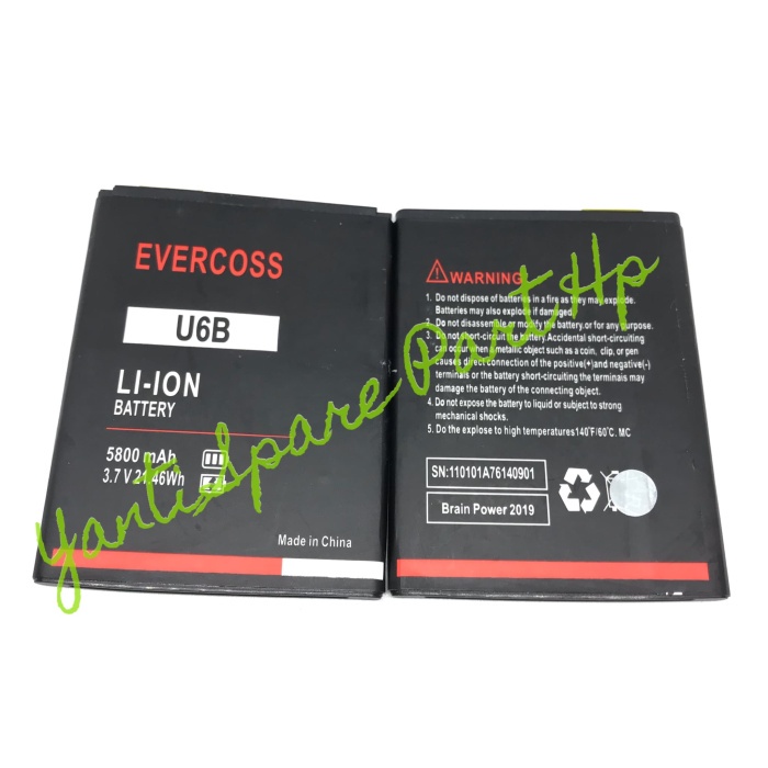 Baterai Evercoss U6B Original New
