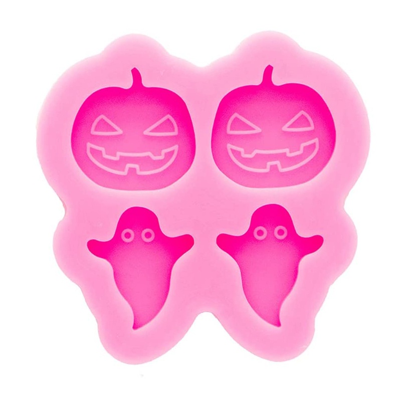 Siy Cetakan Anting Tusuk Bentuk Labu Halloween Bahan Silikon Untuk Wanita