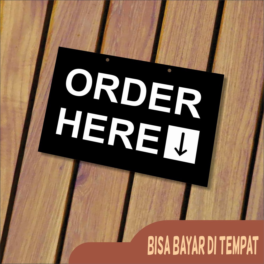 

SIGN TAG ACRYLIC ORDER HERE/PESAN DISINI/BAYAR DISINI UK. 15X12 CM