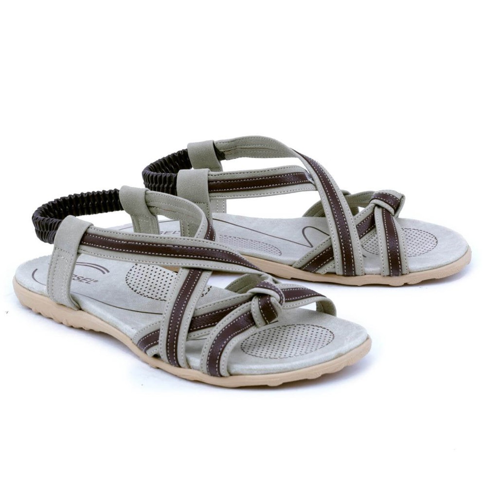 PROMO Sandal Flat Kasual Wanita - GKI 8534 Produk Asli - Garsel Shoes