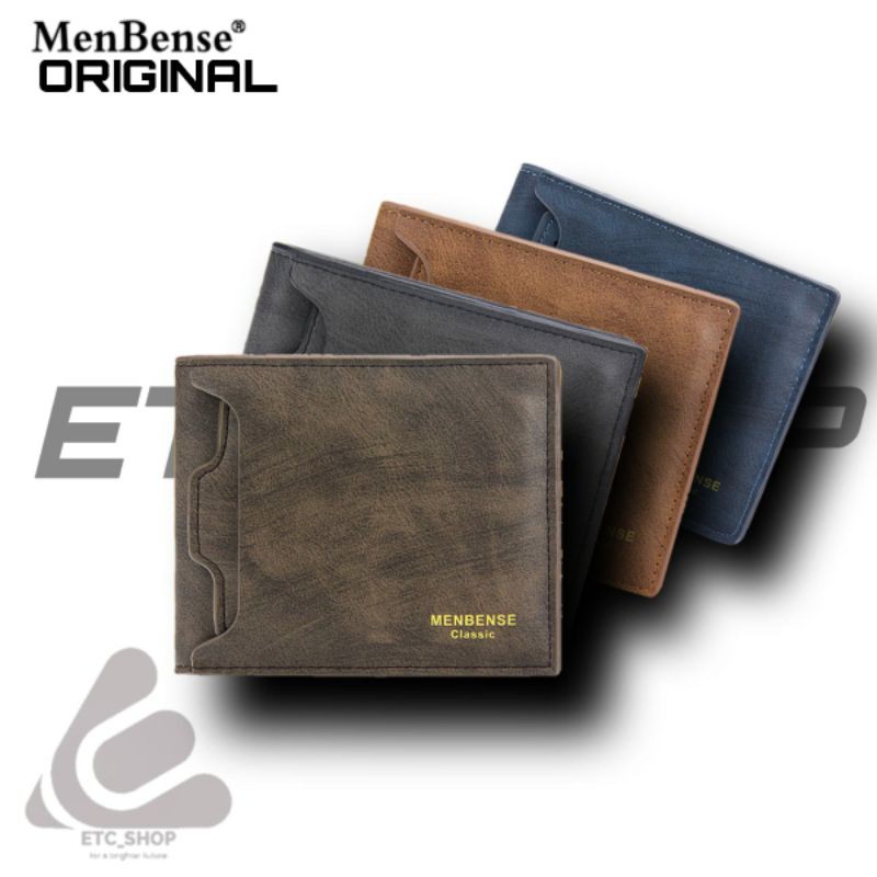 [ETC] MenBense Original Dompet Pria Impor Exclusive Short Fashion Casual Wallet D2406-M
