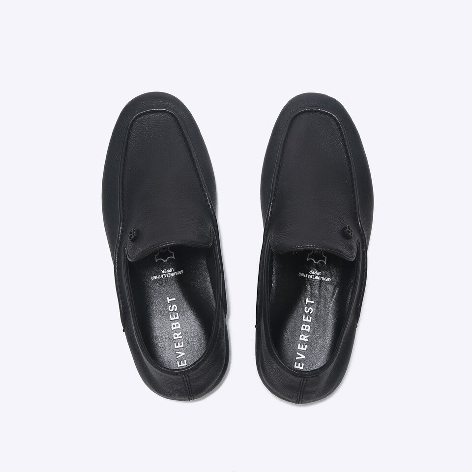 EM81 SEPATU PANSUS EVERBEST PRIA ORIGINAL LOAFERS LOAFER KULIT BRANDED HITAM