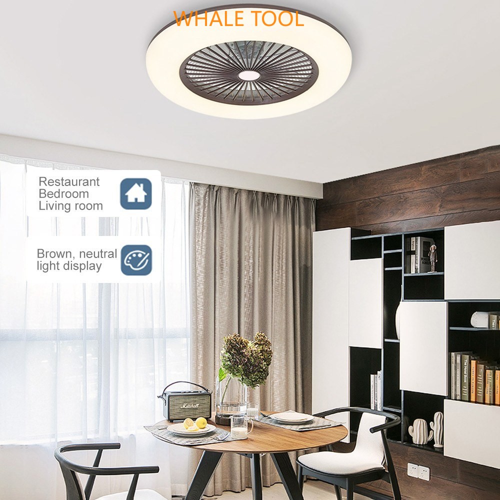Ceiling Fan DENGAN Pencahayaan LED Light Adjustable KECEPATAN Angin Dimmable DENGAN Remote Control Tanpa Baterai 36W Yang Modern LED Ceiling Light Untuk Review Bedroom Living Room Dining Room Shopee Indonesia