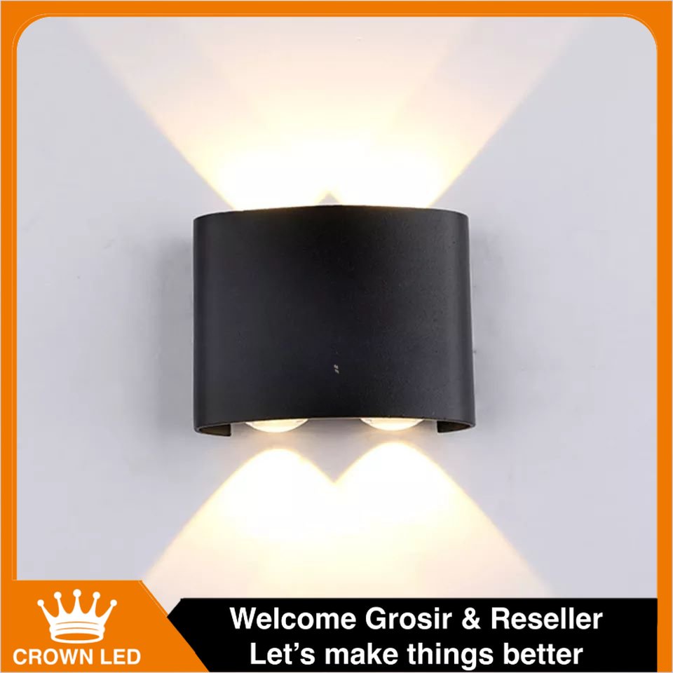 Lampu Dinding Design Minimalis Hitam Indoor Outdoor Awet Berkualitas