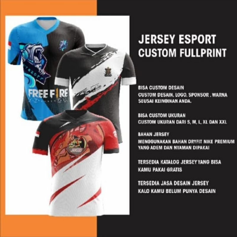 Jersey Gaming Full Printing
