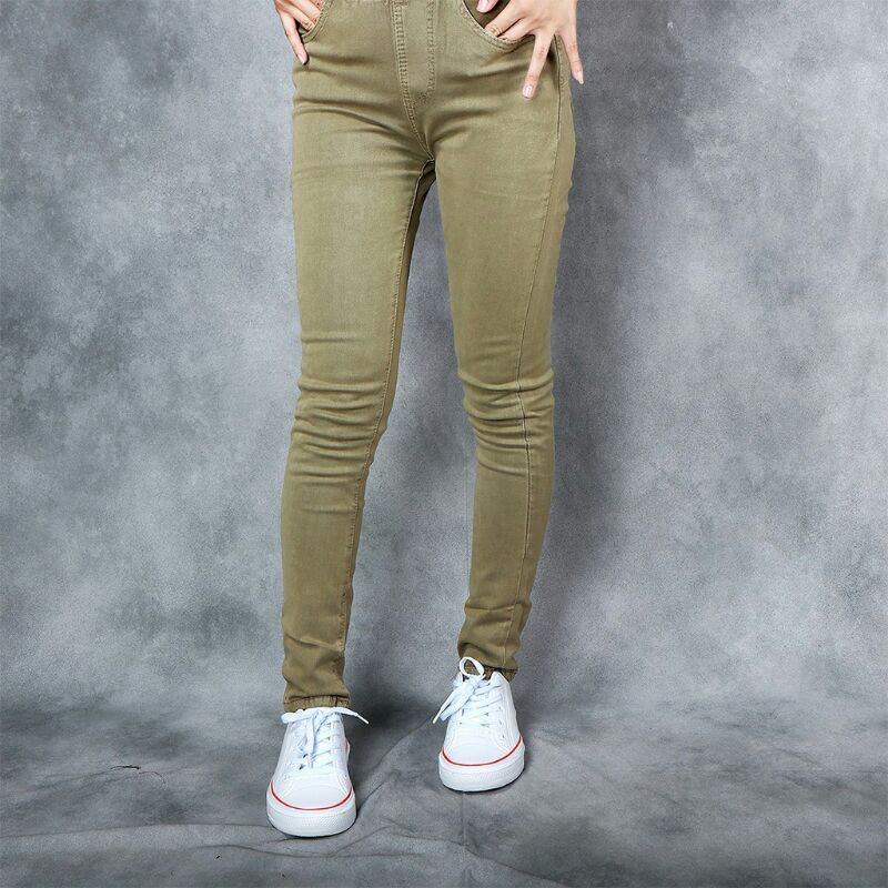 Celana Jeans Pinggang Karet Cewe C96 Stretch Soft Jean Perempuan Denim
