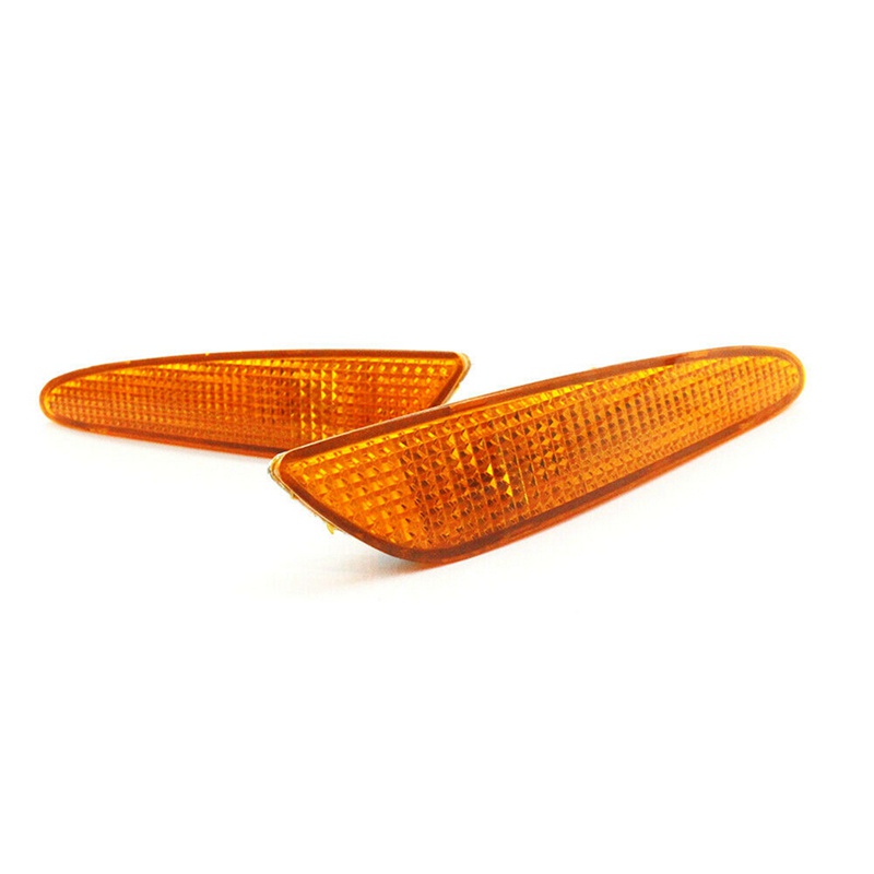 Left&amp;Right Amber Side Marker Light Bumper Turn Signal Lamps for Mercedes-Benz W211 E-Class 2003-06 2118200121