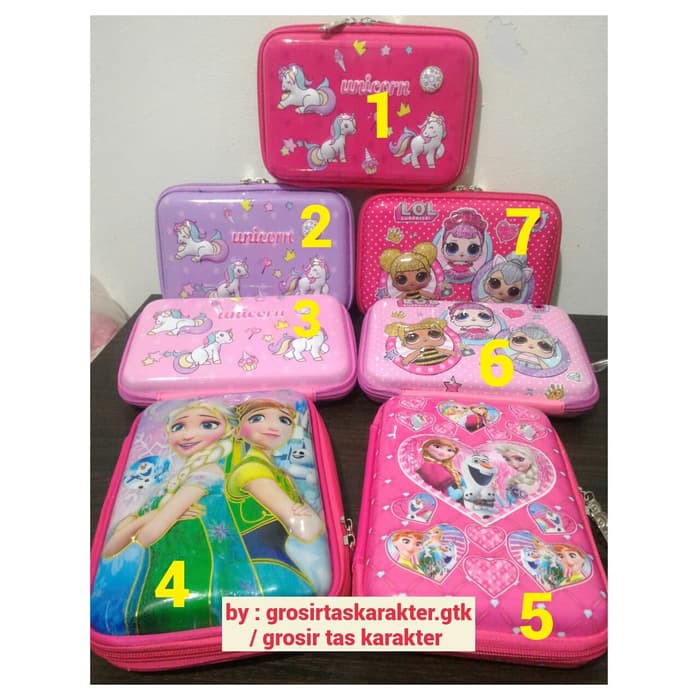 

Tempat Pensil Anak Karakter LOL Unicorn Pony Kotak Pensil Pencil Case