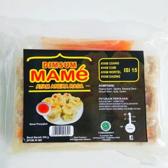 

Dimsum Mame Isi 15 Biji Dimsum Ayam Frozen Plus Saos