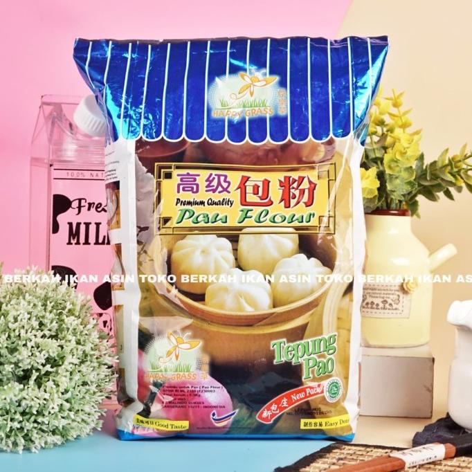 

[COD] Happy Grass Tepung Pao Bakpao 1,3kg / Instant Flour Premium Wheat Pau [COD]