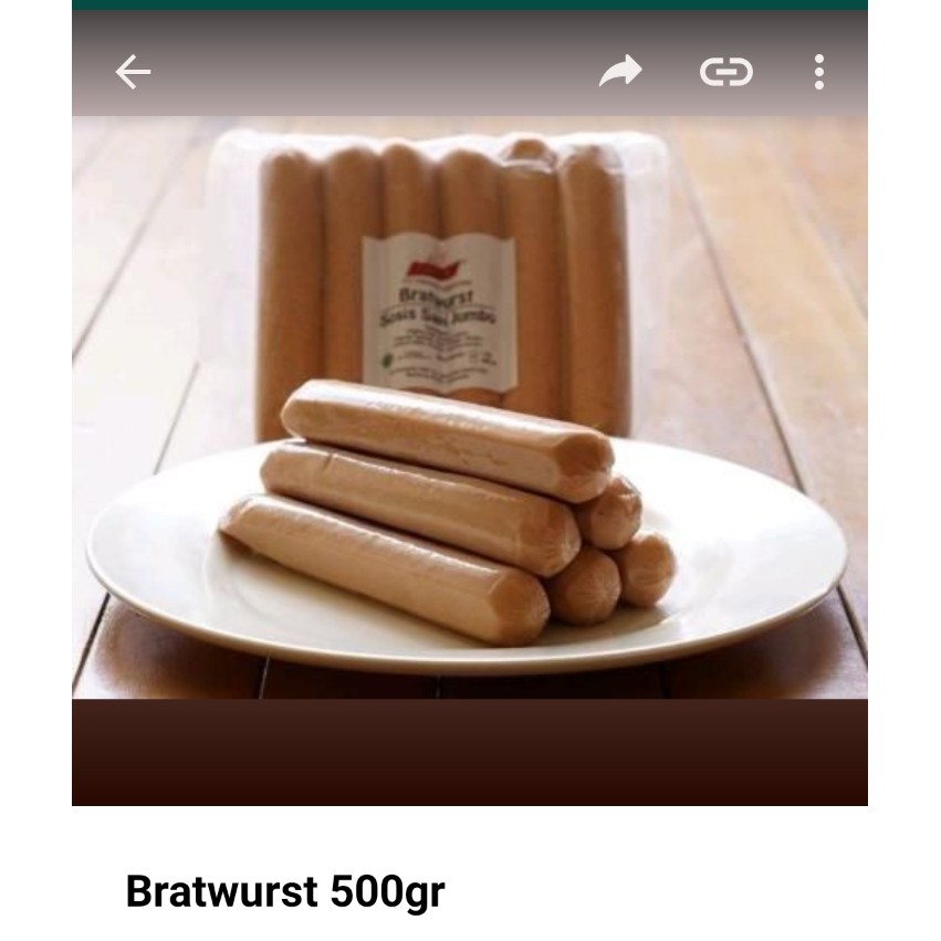 

Bratwurst 500gr