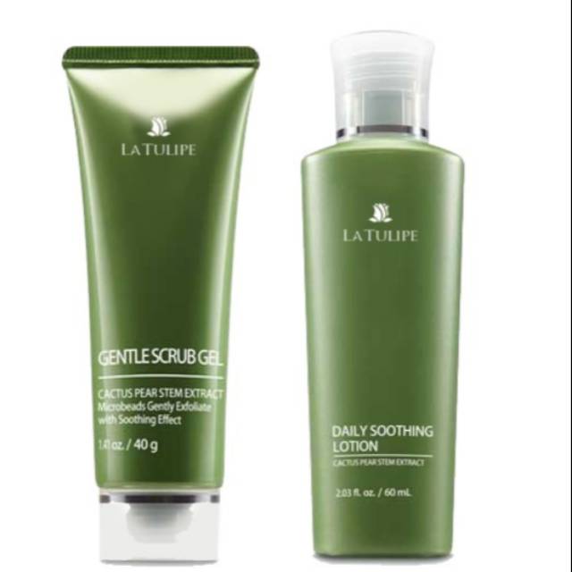 La Tulipe Gentle Scrub Gel dan Daily Soothing Lotion