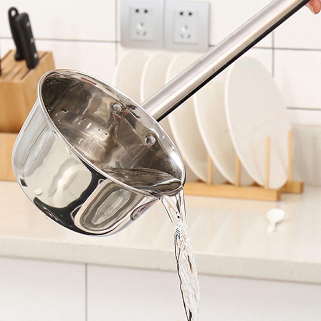 Quinton Water Scoop Multifungsi Gagang Panjang Cuci Mandi Serving Spoon