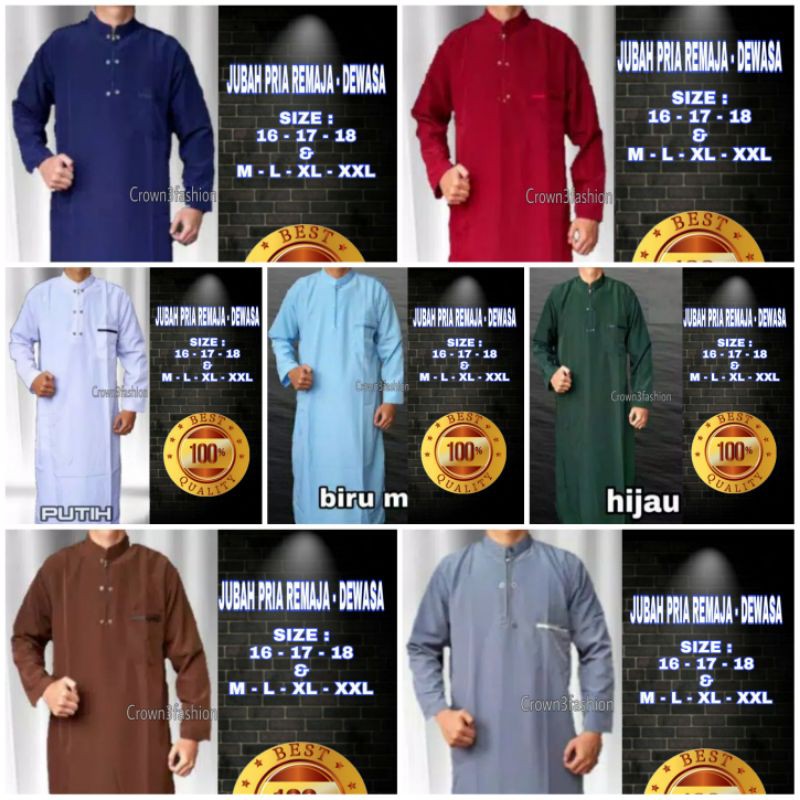 JUBAH PRIA ANAK TANGGUNG - DEWASA TERBARU *COD√