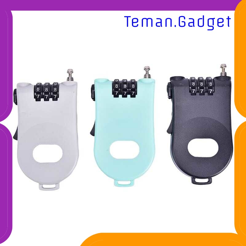 TG-IB772 F&amp;K GEMBOK KUNCI PENGAMAN SEPEDA NUMBER SECURITY LOCK 3 DIGIT NK-221