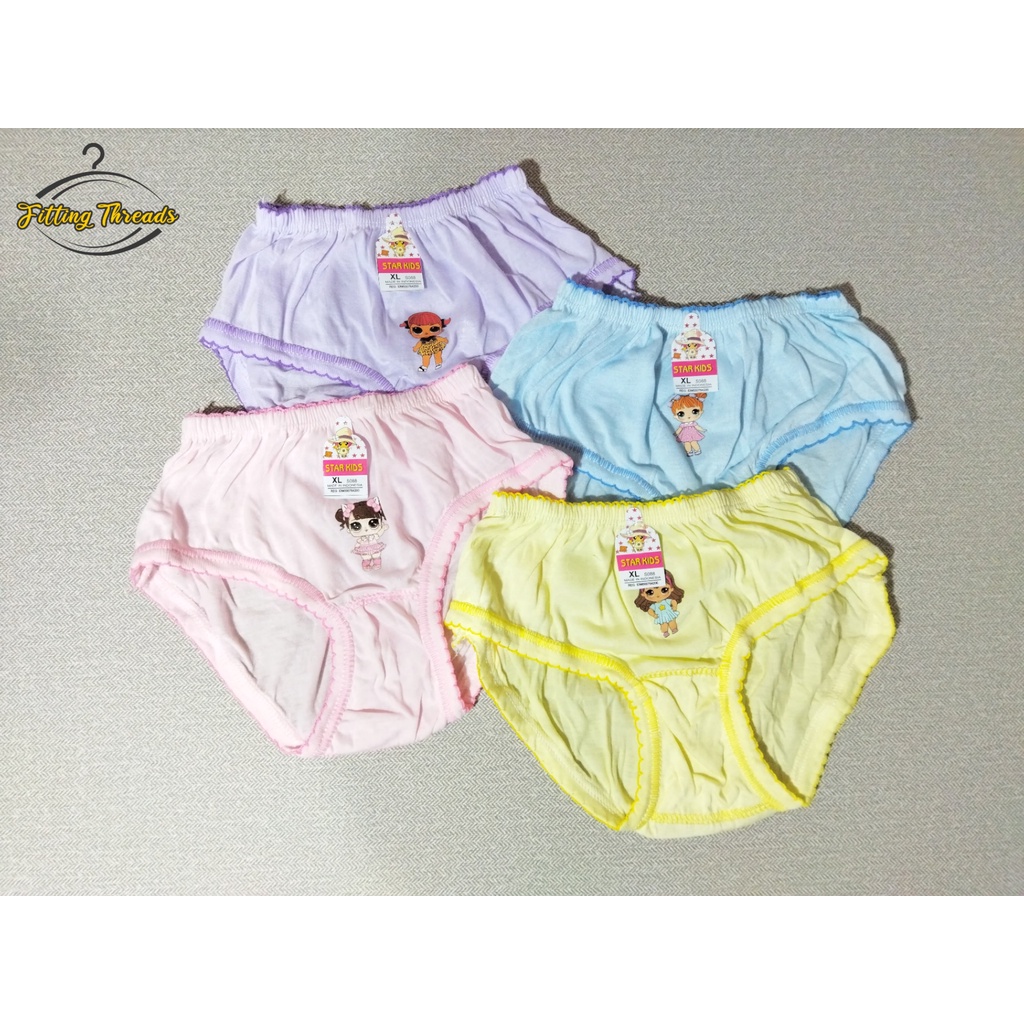 3 Pcs Daleman Celana Dalam Anak Perempuan Star Kids / CD Sempak Anak Cewek Polos Star Kids