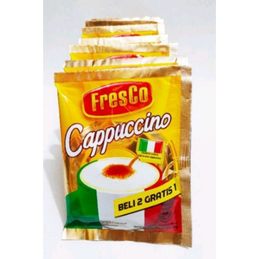 

Fresco Cappuccino Kopi 25gram x Sachet Cappucino Toserba