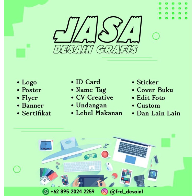 Jasa desain logo poster banner