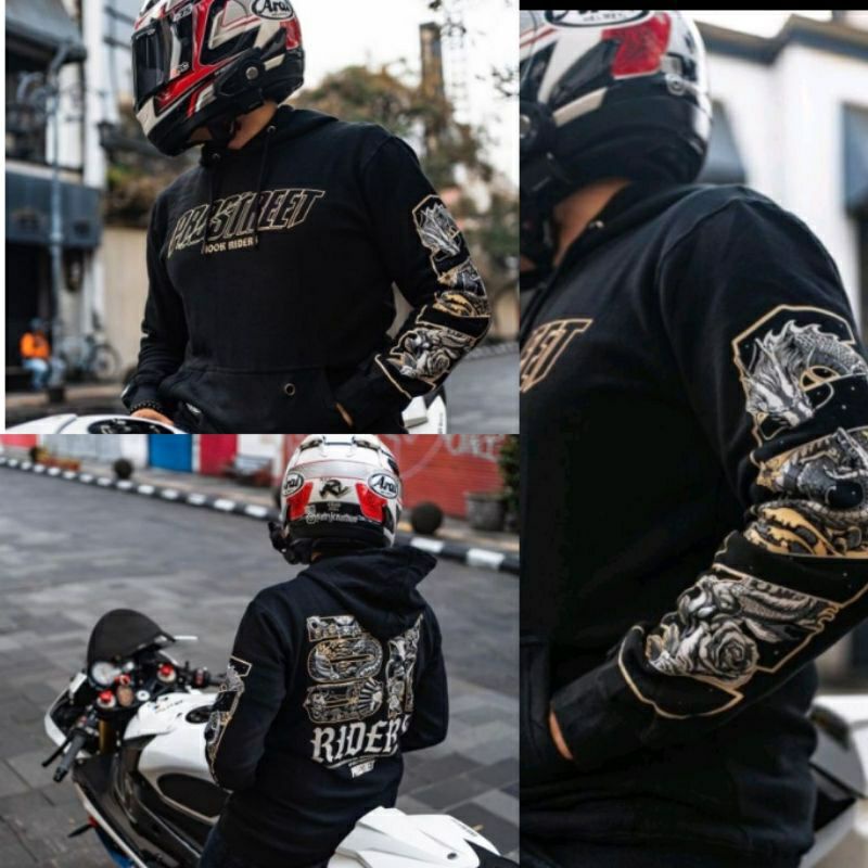 ORIGINAL - Jaket PROSTREET 100 K Black Rider Premium - Size L XL XXL XXXL - Sweater Hoodie SUNMORI S