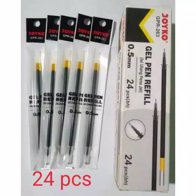 

REFILL GEL JOYKO ( ISI ULANG PENA GEL ) ISI 24 PCS