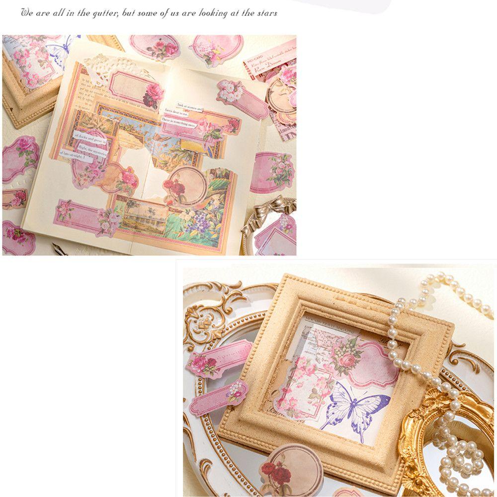 Solighter 60pcs Stiker Alat Tulis Kawaii Diary Planner Mobile Garden Label Series