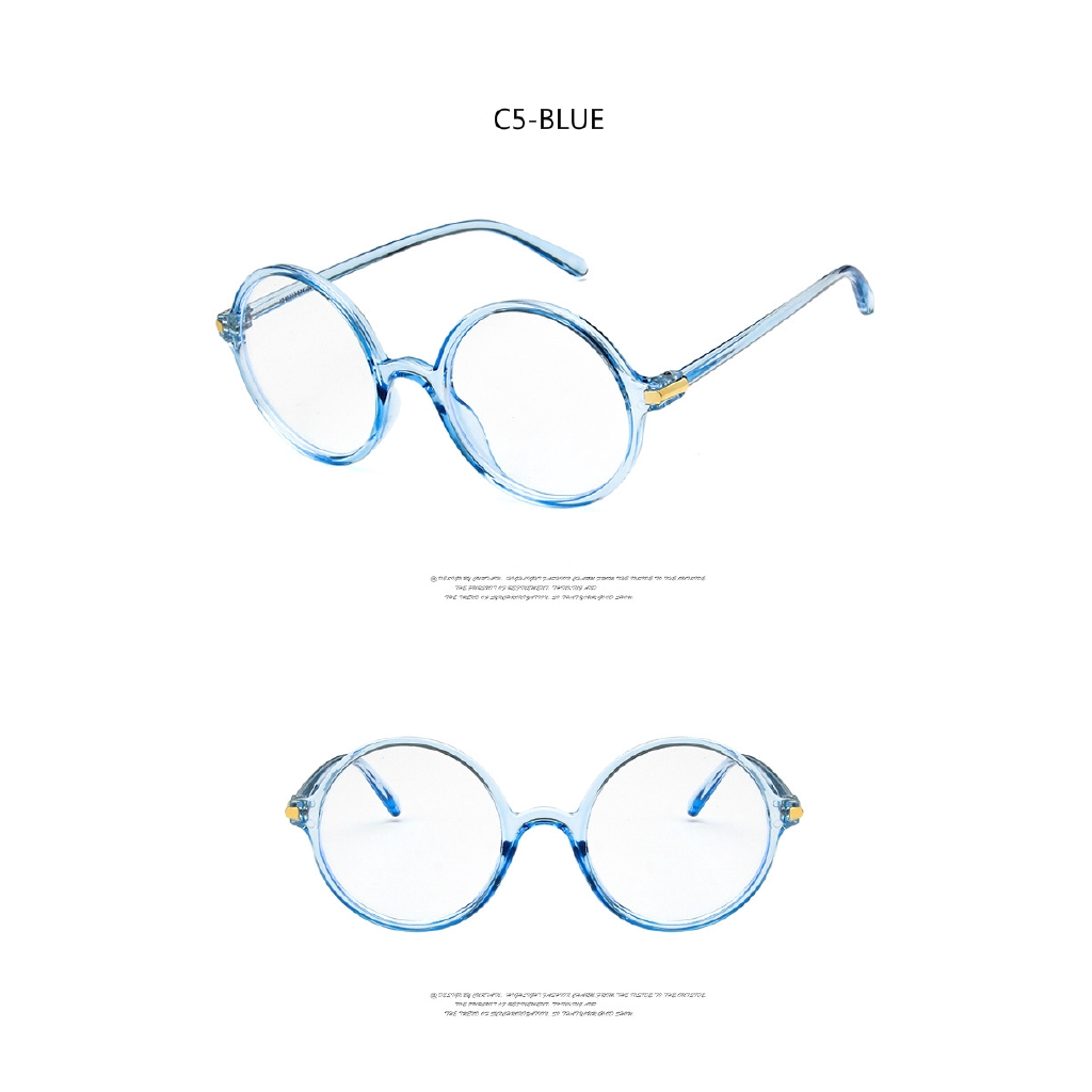 Korean retro round anti-blue light wild art glasses